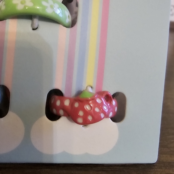 Spring Picnic Rings Set Of 3 Duck Strawberry Flowers Size 7 NEW - Picture 6 of 7